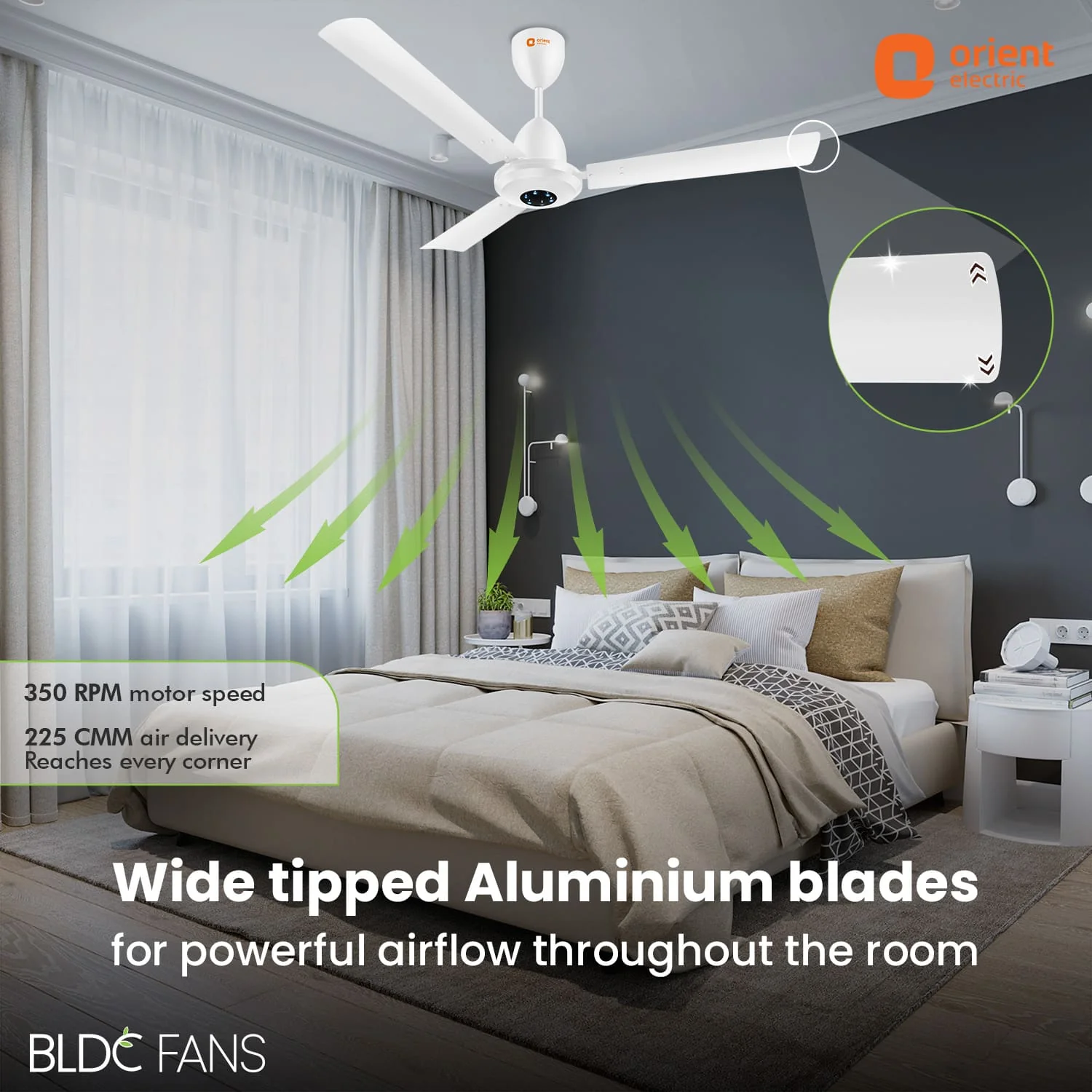 I-Falcon BLDC Ceiling Fan With Light & Remote - Image 5