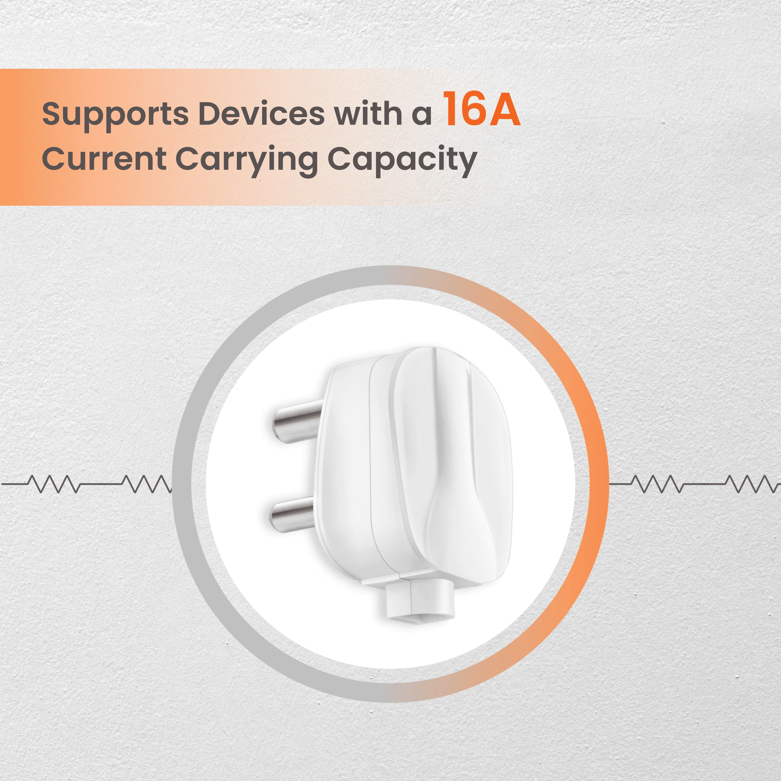 3 Pin Electric Plug Top (16A, White, 240V) - Image 2