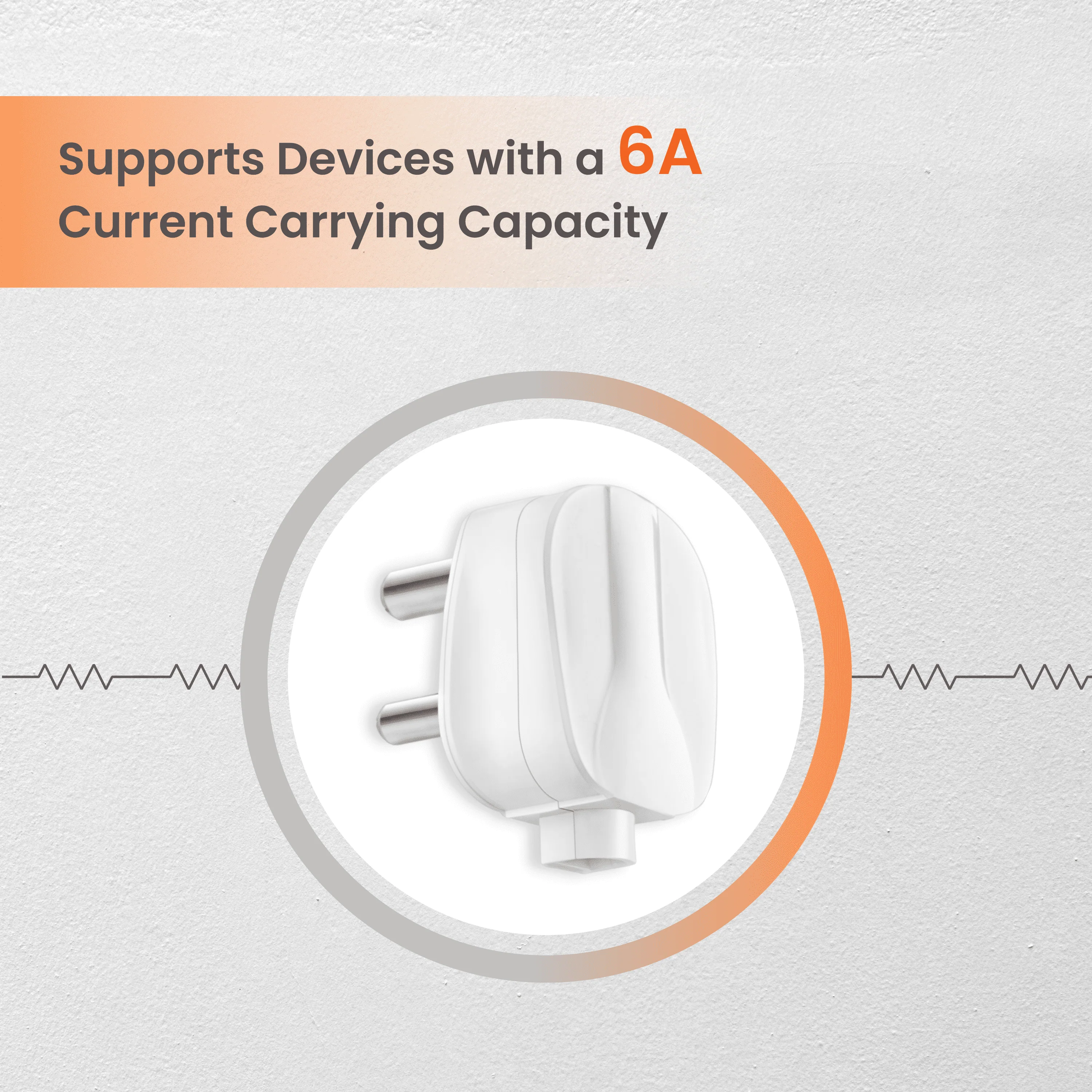 3 Pin Electric Plug Top (6A, White, 240V) - Image 2