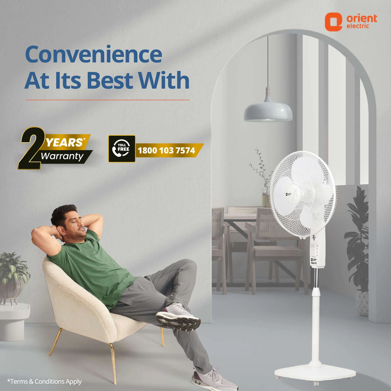 400MM Stand 32 Pedestal Fan - Image 9