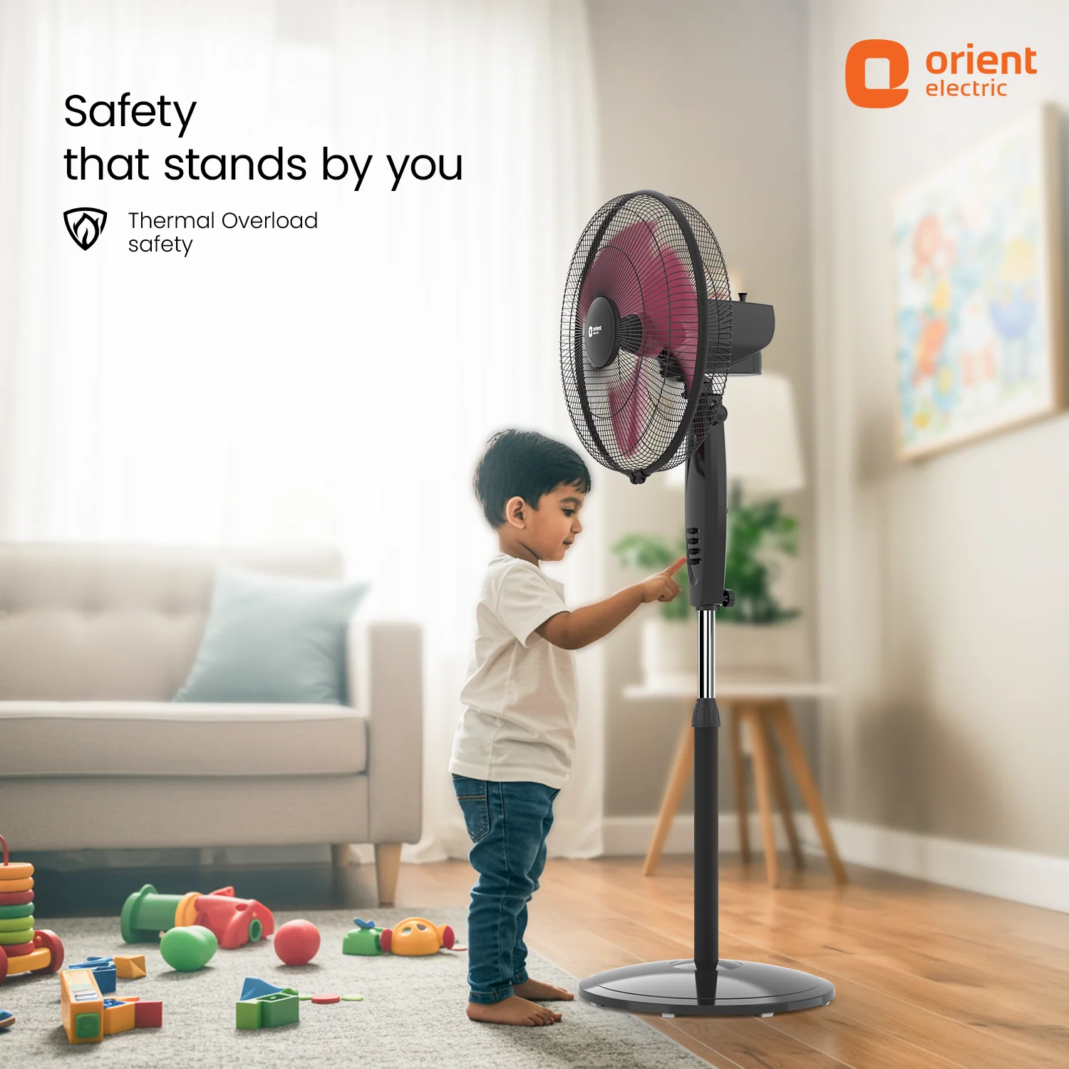 400MM Stand 37 Neo High Speed Pedestal Fan - Image 4