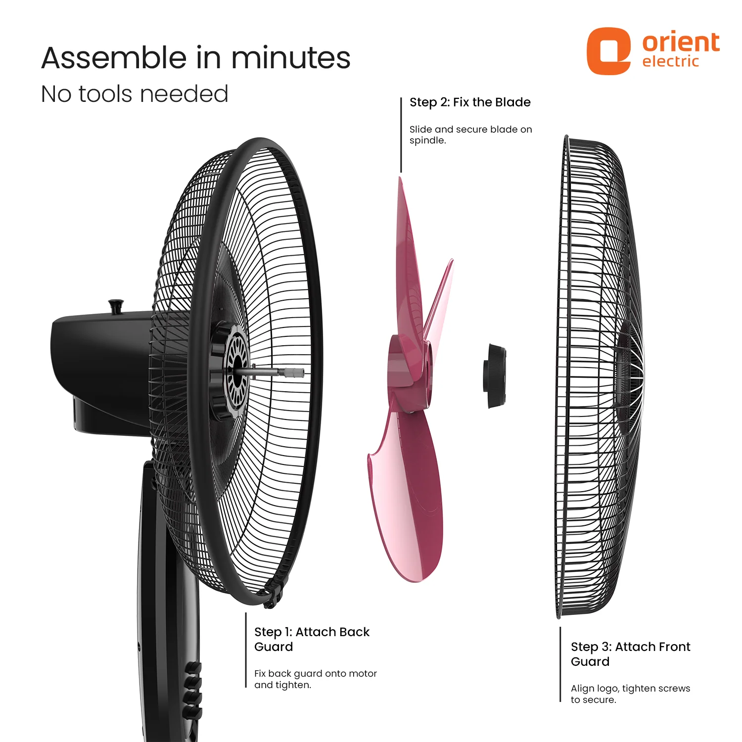 400MM Stand 37 Neo High Speed Pedestal Fan - Image 5