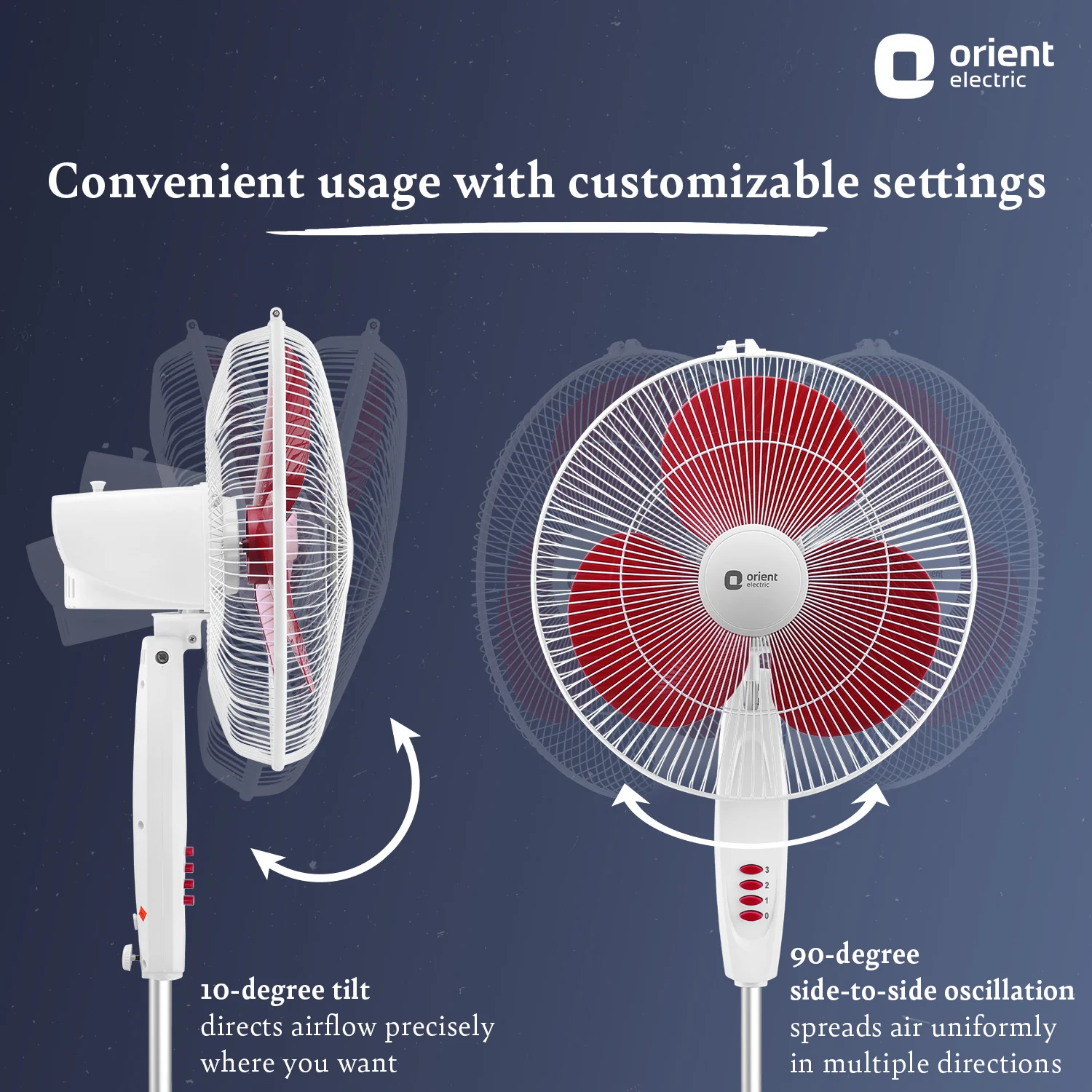 400MM Stand 82 High Speed Pedestal Fan - Image 14