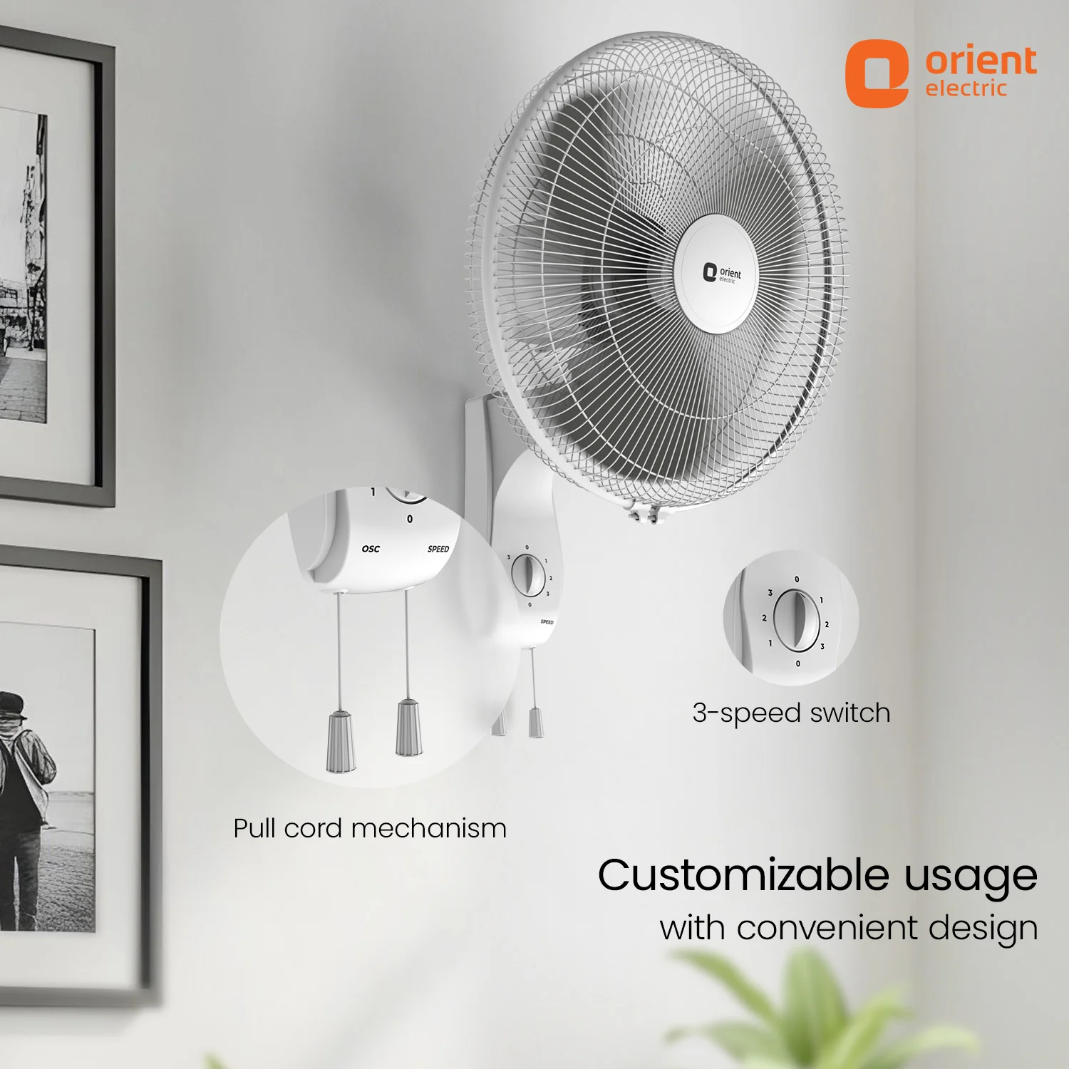 400MM Wall 47 3-in-1 High Speed Wall Fan | Ideal for Large Area | - Image 12