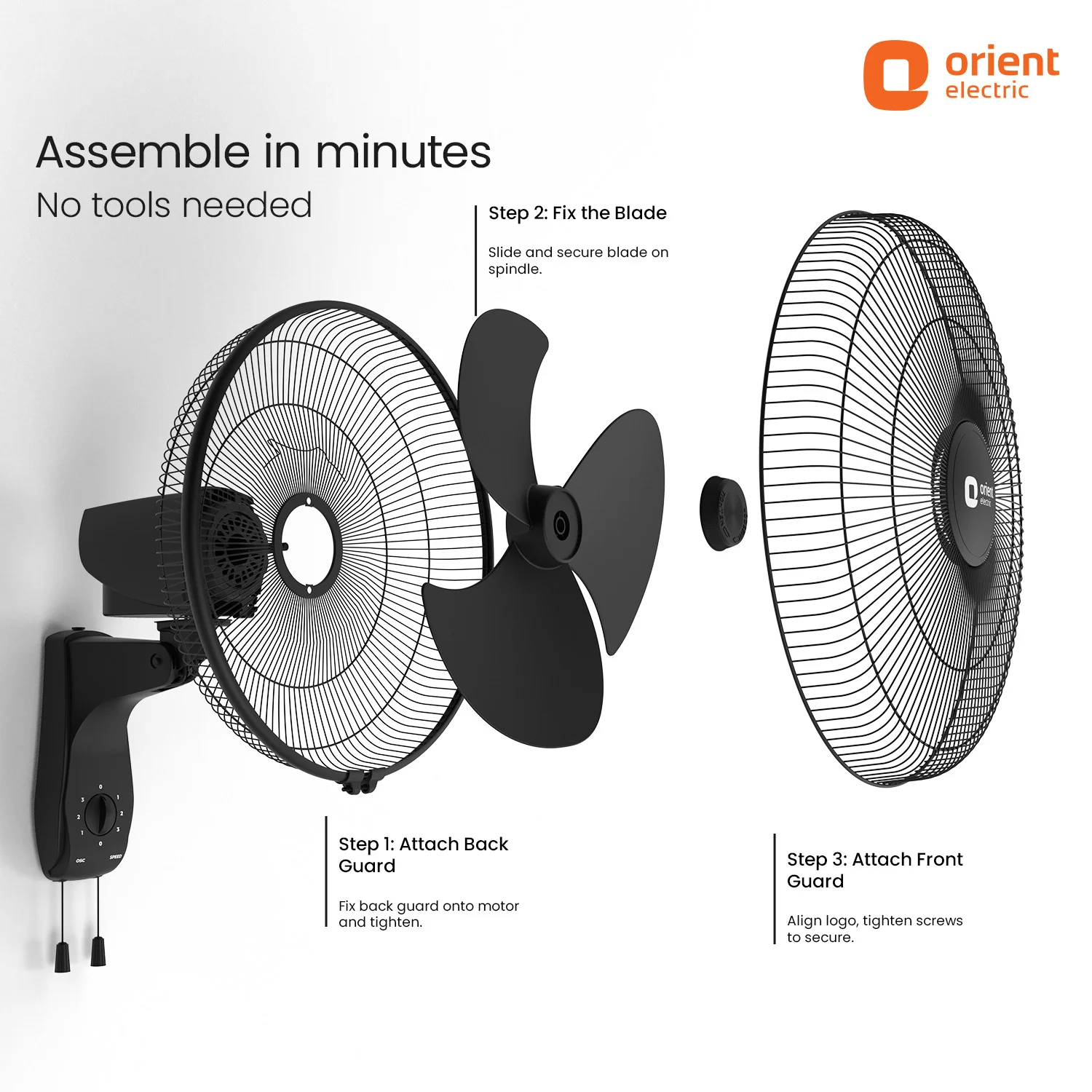 400MM Wall 47 3-in-1 High Speed Wall Fan | Ideal for Large Area | - Image 27