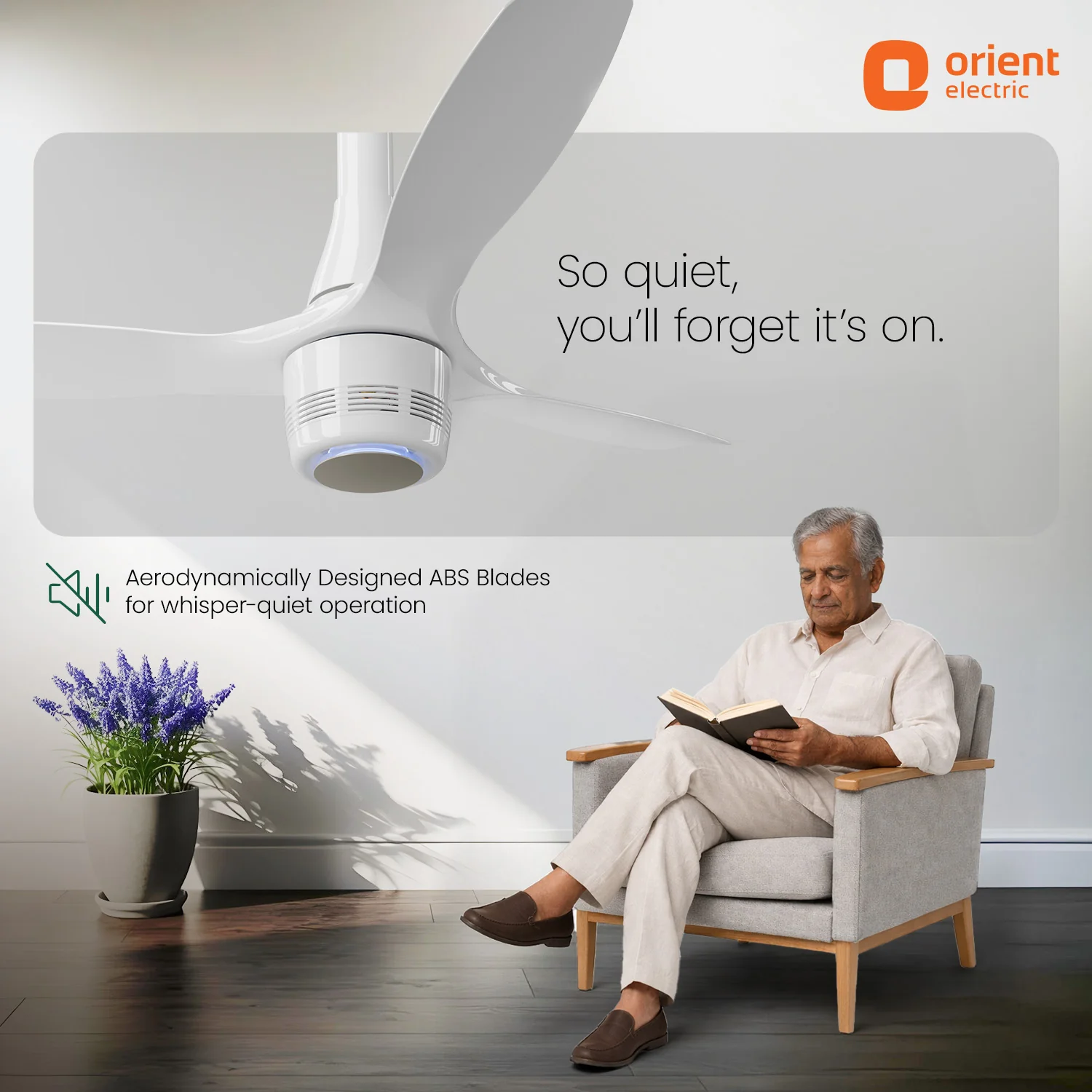 Aero O2 1200MM Ceiling Fan | Oxygen Enrichment Fan | 60% Improved AQI | Air Cleaner Fan - Image 6