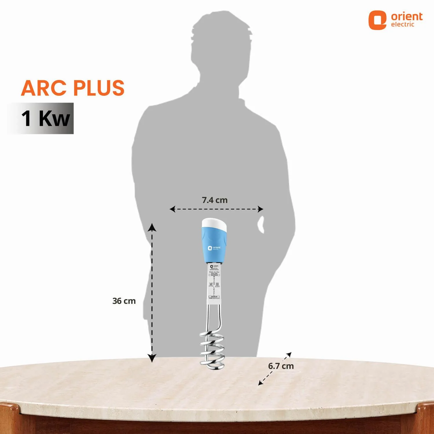 Arc Plus 1000W Immersion Rod Water Heater - Image 6