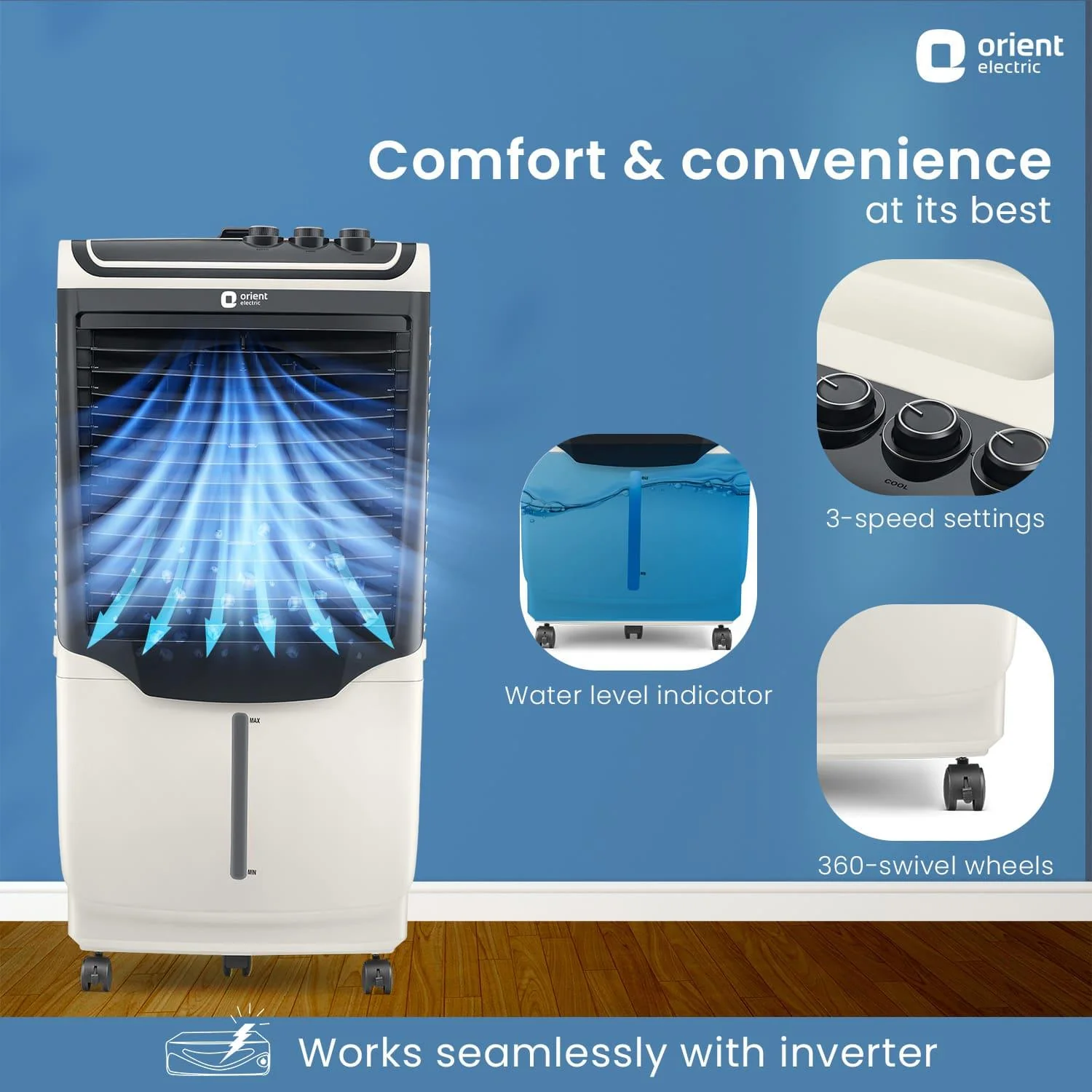 Avante Desert Air Cooler with Honeycomb Pads - Image 9