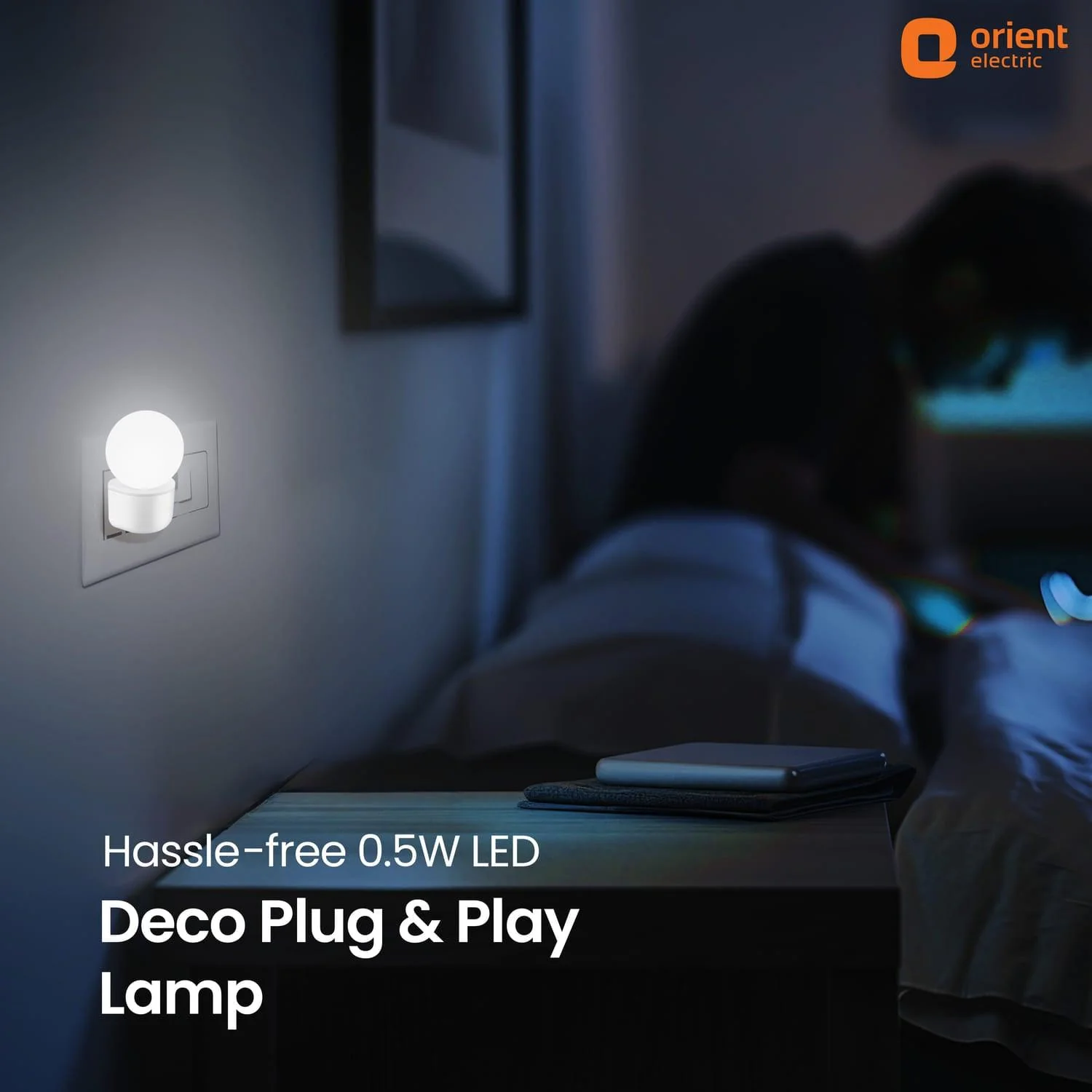 Deco Plug n Play LED 0.5W Night Lamp | 2 Pin Socket Easy Plug In | Glare-free Brightness - Image 11