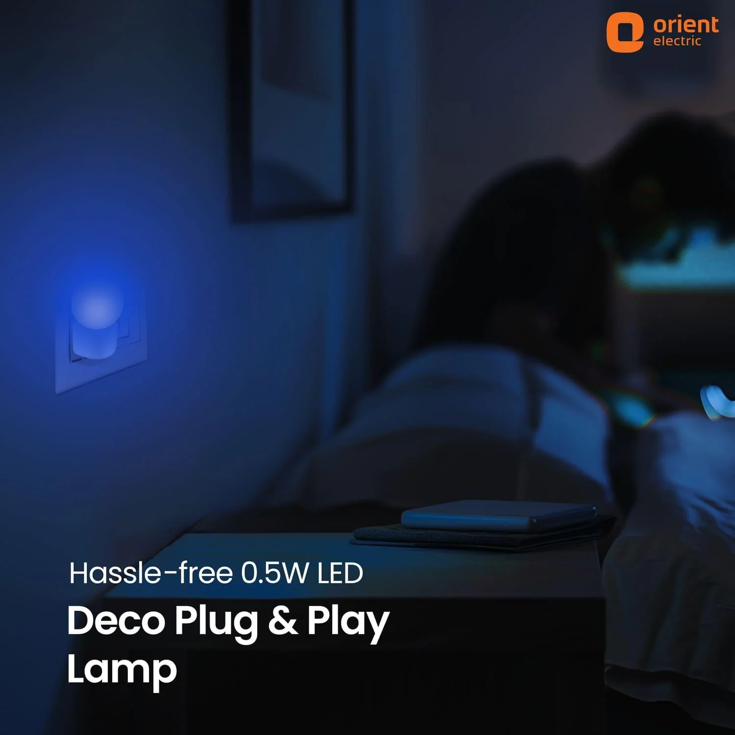Deco Plug n Play LED 0.5W Night Lamp | 2 Pin Socket Easy Plug In | Glare-free Brightness - Image 4