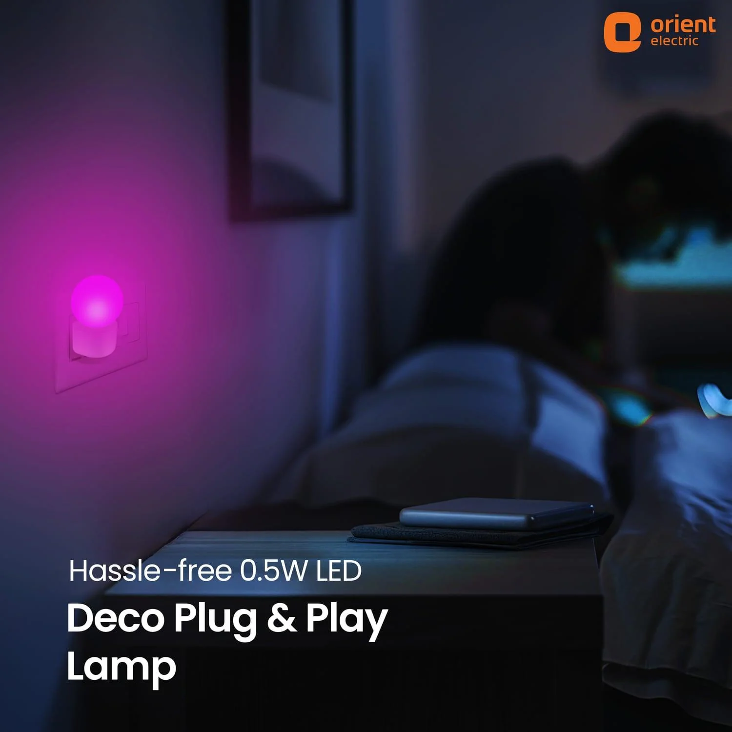 Deco Plug n Play LED 0.5W Night Lamp | 2 Pin Socket Easy Plug In | Glare-free Brightness - Image 9