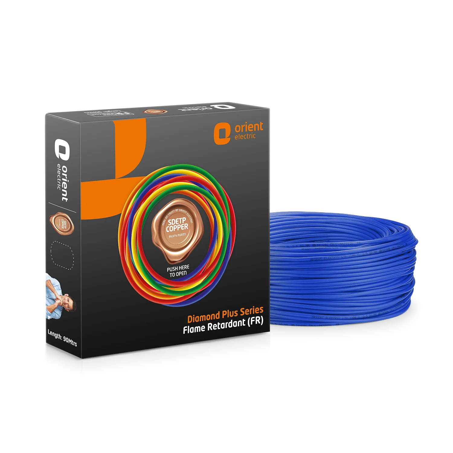 DIAMOND PLUS SERIES 90 Meter 1100W Flame Retardant Wire - Image 3
