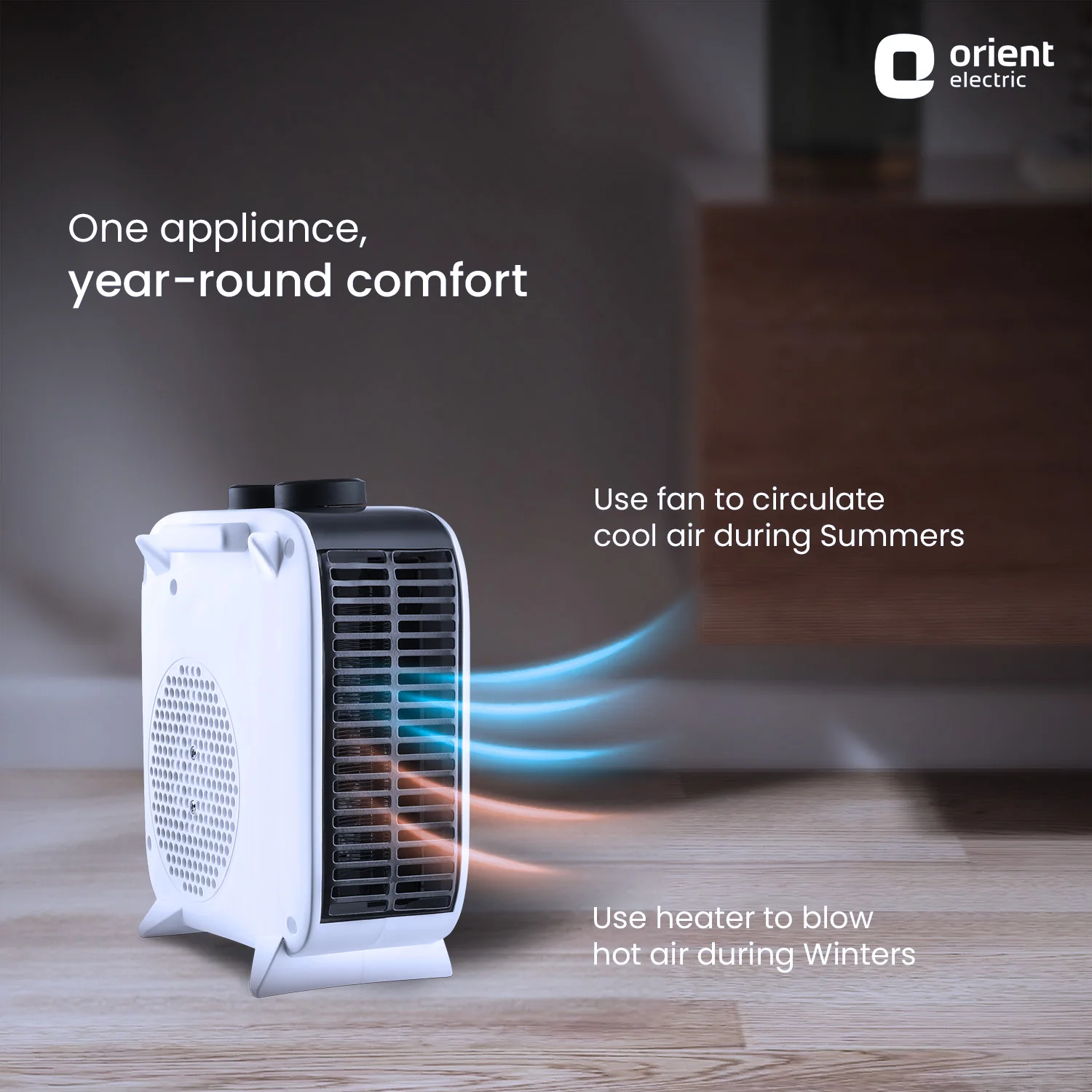 Glint Blower Room Heater for Home | Dual Heating Mode (1000 | 2000 Watts) | Overheat Protection | 5 Level Safety | Electric Fan Heater for Winter - Image 4
