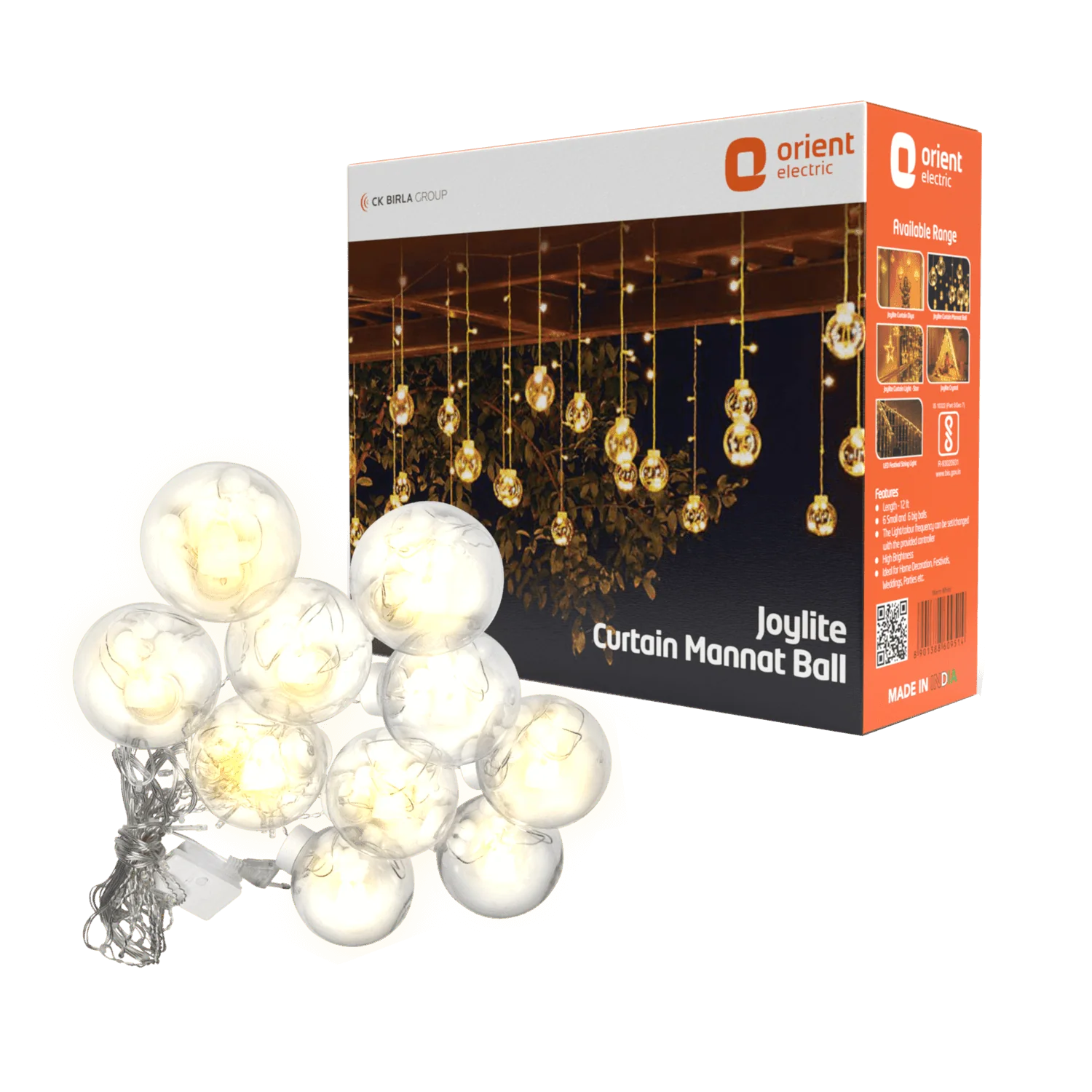 Joylite Mannat Ball LED Curtain Light for Home