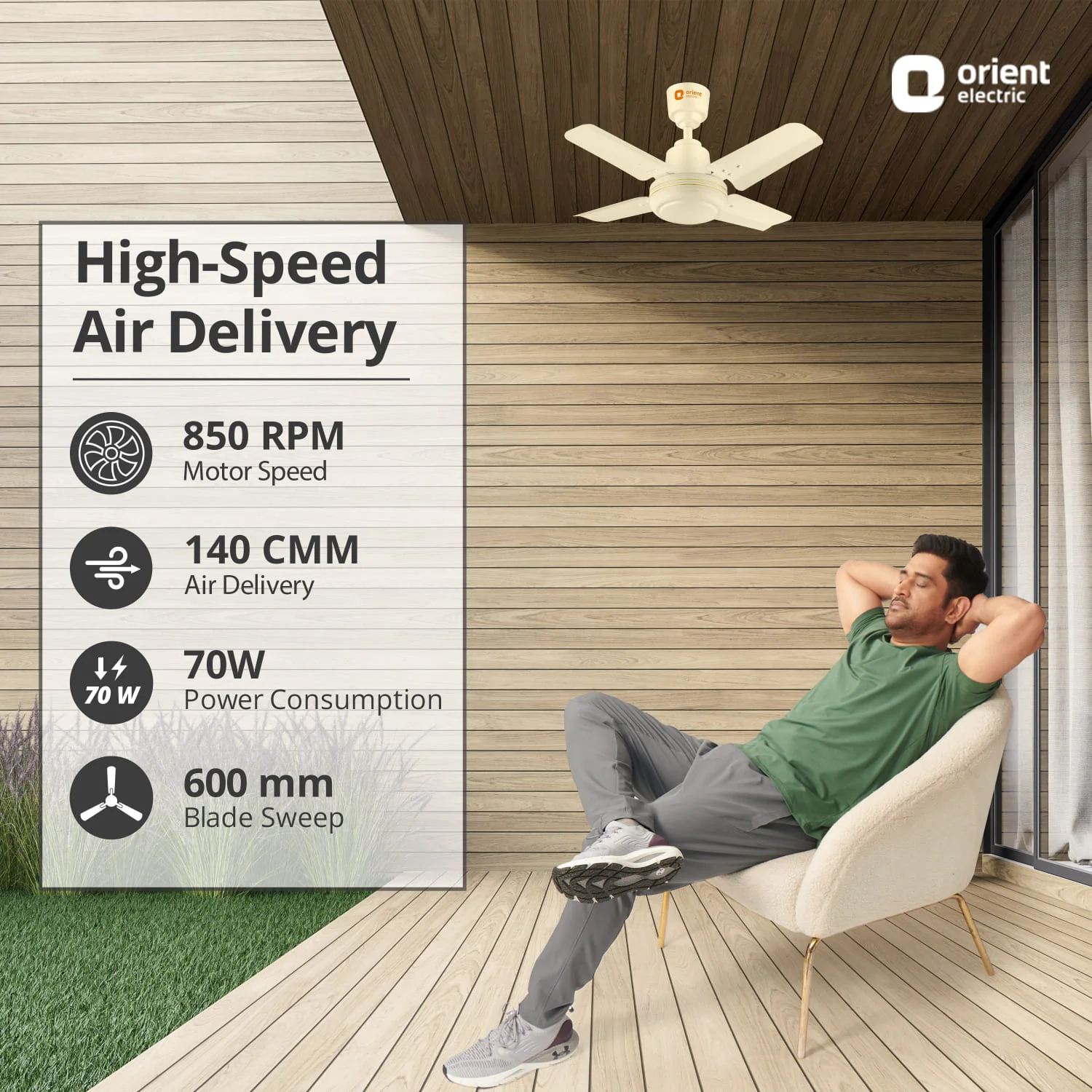 New Breeze High Speed Small Ceiling Fan | 5-Year Warranty - Image 20