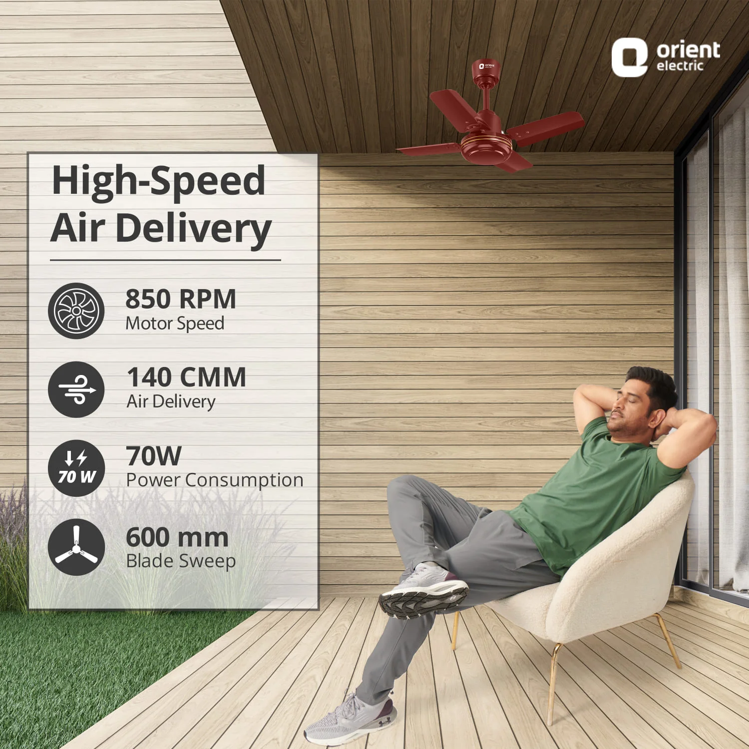 New Breeze High Speed Small Ceiling Fan | 5-Year Warranty - Image 32