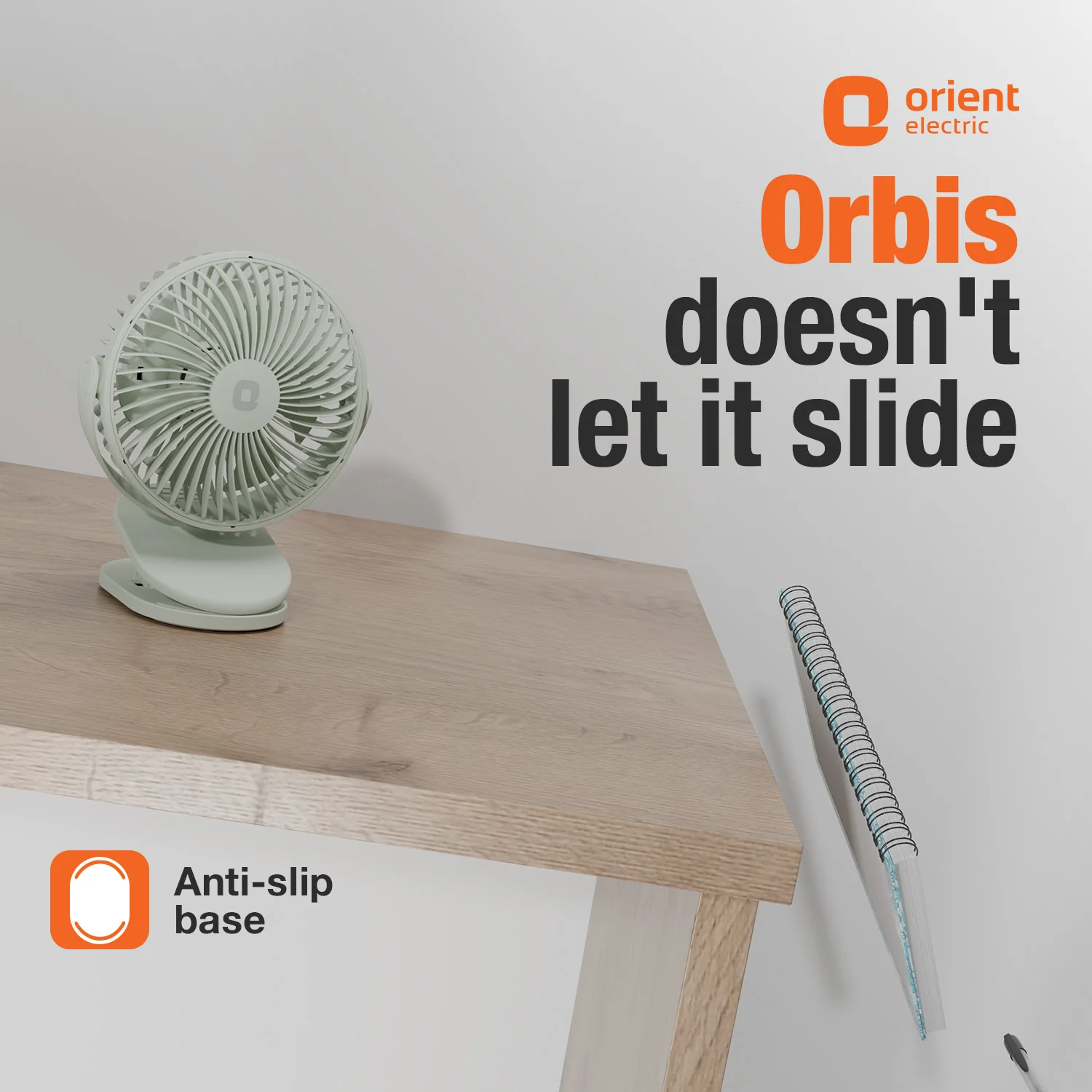 Orbis 5'' Personal Fan | 360 Degree Rotation | Chargeable Portable Fan - Image 42