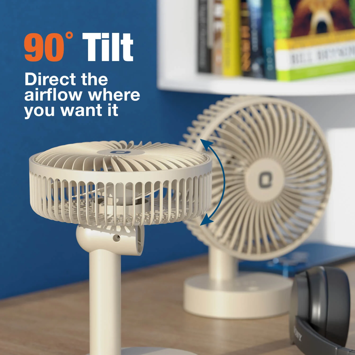 Orient Elfie 5" Compact Size Personal Fan | Chargeable Portable Fan | Mini Handheld - Image 13