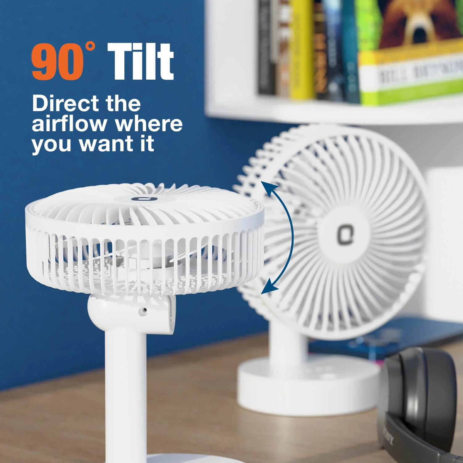 Orient Elfie 5" Compact Size Personal Fan | Chargeable Portable Fan | Mini Handheld - Image 4