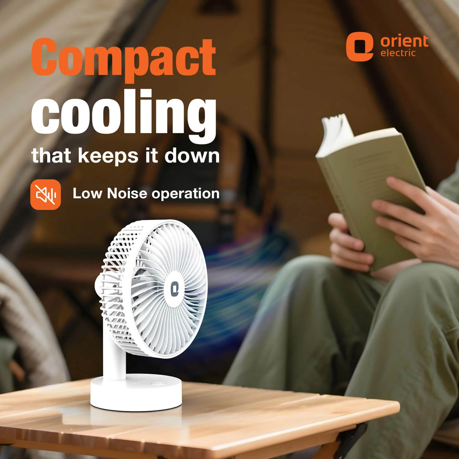 Orient Elfie 5" Compact Size Personal Fan | Chargeable Portable Fan | Mini Handheld - Image 6