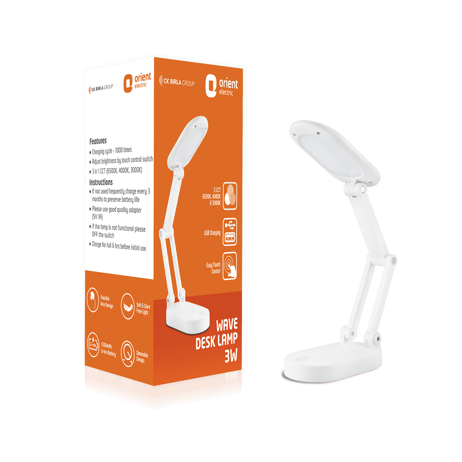 Wave Rechargeable LED Desk Lamp - Image 9